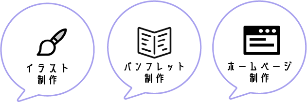 制作内容（イラスト・パンフレット・HP・etc...）